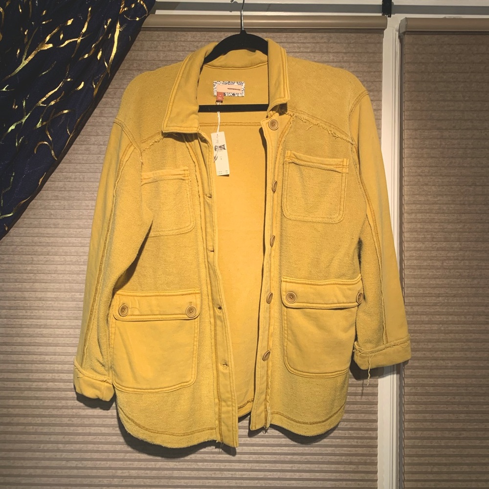 NWT Anthropologie Pilcro Shacket Yellow
